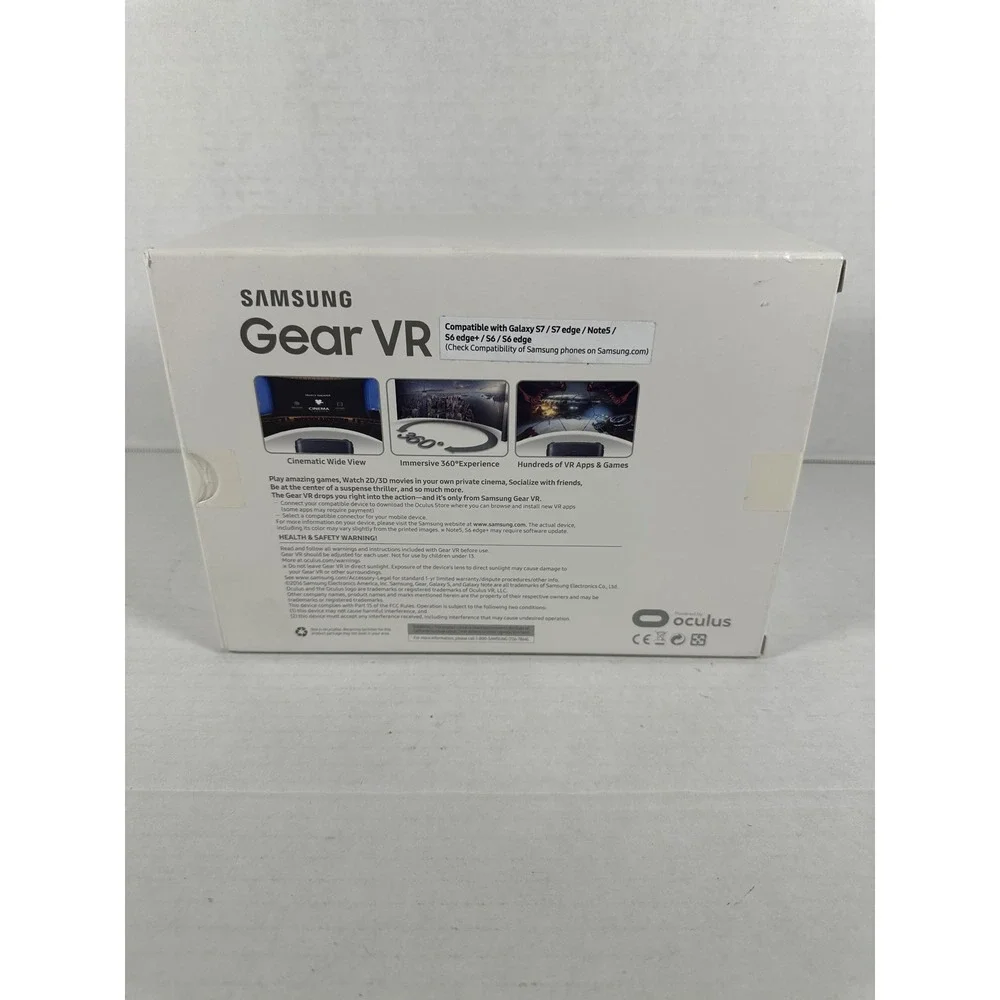 Samsung Gear VR Virtual Reality Headset SM-R323NBKAXAR Black‎ S7 S6 edge Note5